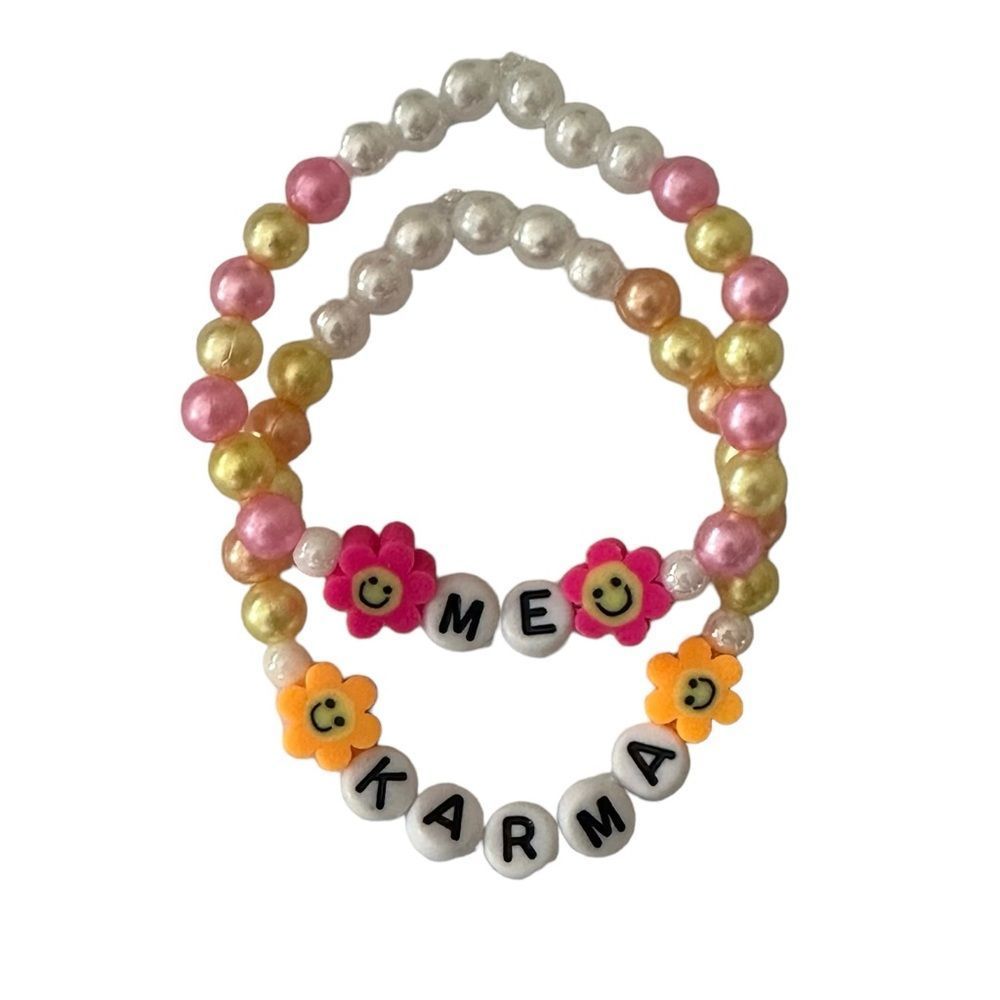 Set of 2 Handmade Taylor Swift Friendship Bracelets for Mini Swifties